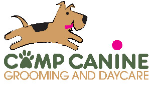 camp canine grooming and daycare logo