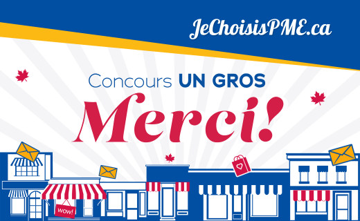 JechoisisPME.ca concours Un gros MERCI